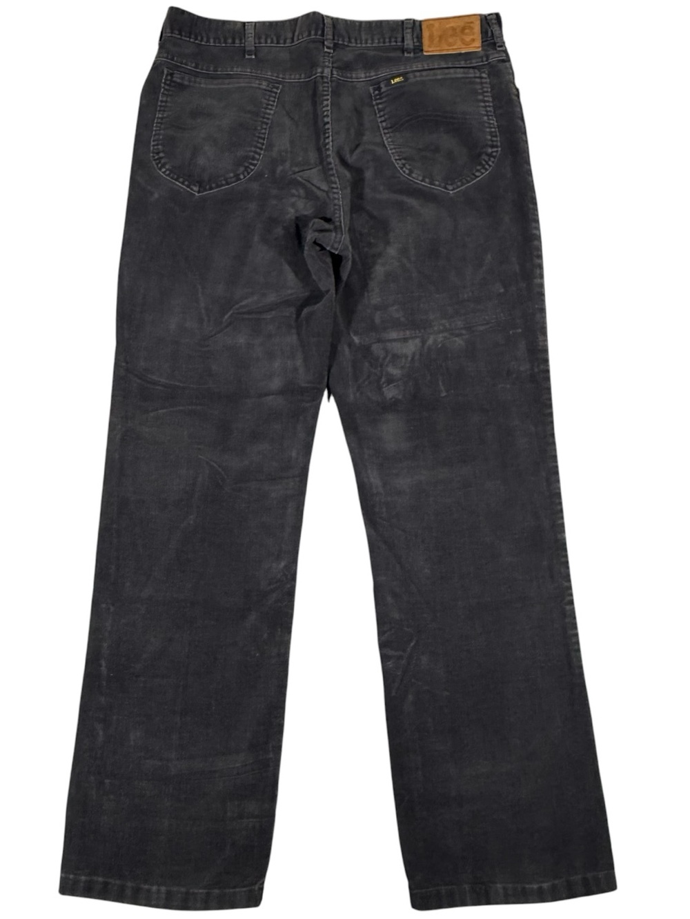 Vintage Lee Riders Corduroy Pants Men's 38x32 Dark Gray (37”x30.5”) Made In USA